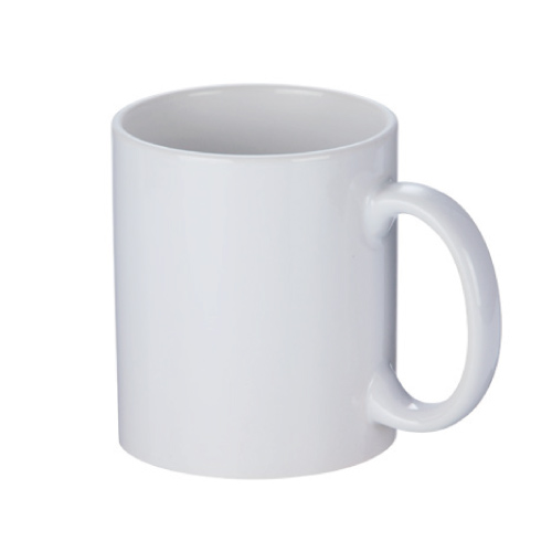 フルカラー転写対応陶器マグカップ（320ml） 白　109546