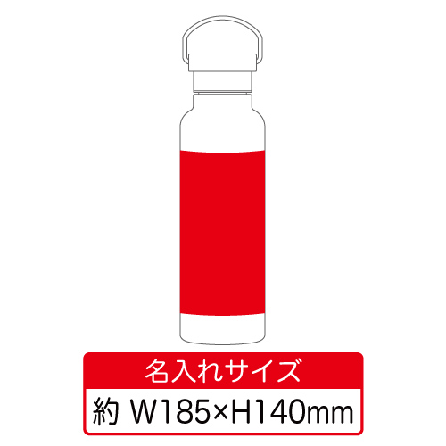 【回転シルク印刷】ステンレスダブルウォールボトル（500ml）