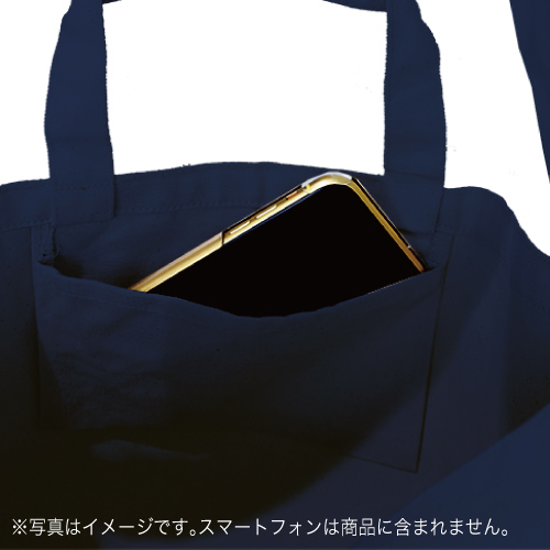 キャンバスWスタイルバッグ インナーポケット付 カラー【シルク印刷/フルカラー熱転写】TR-0984