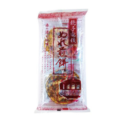 銚子電鉄ぬれ煎餅５枚入　赤の濃い口味 2475902 【軽減税率対象】