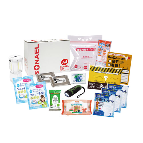 そなえるボックス16点セット（在宅避難用品）LLB-150S