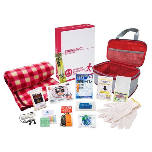 圧縮できる非常持出14点セット CQ-50