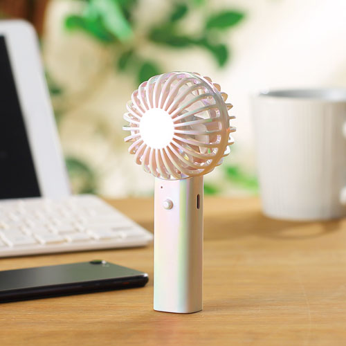 オーロラ充電式ハンディファン(ストラップ付き) 261008