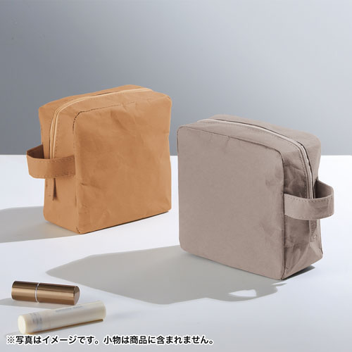 イークラフト・ウォッシャブルペーパースクエアポーチ 257431