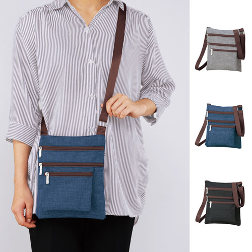 4ファスナーポケットショルダーバッグ 257067