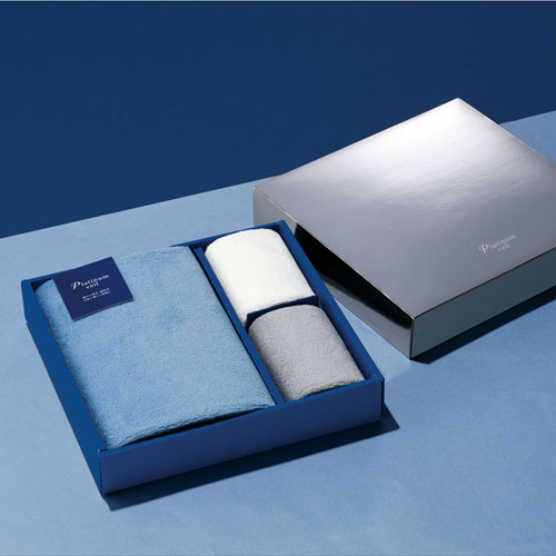 プラチナヴェール・フェイスタオル＋ミニタオル２Pセット 257021