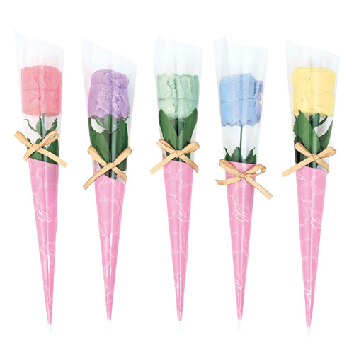 ふんわりローズ花束ミニタオル 261039