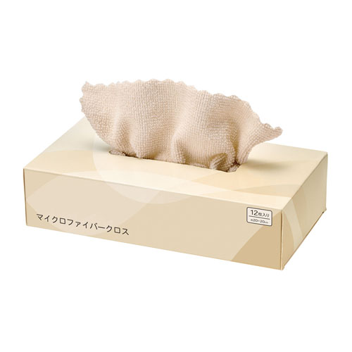 ボックス入り マイクロファイバークロス12枚 261048