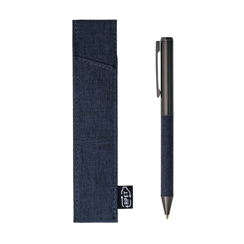 リサイクルPET生地使用ボールペン（ケース入り） 261043