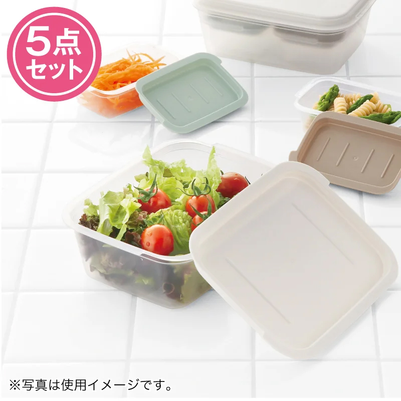 コンパクト収納 保存容器 5Pセット　237014