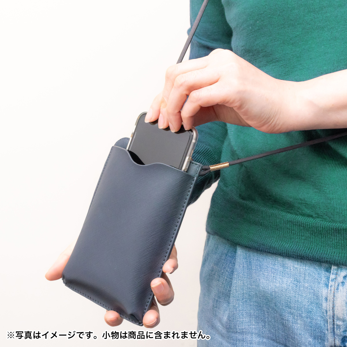 PREMO リサイクルレザー スマホショルダーポーチ V010623