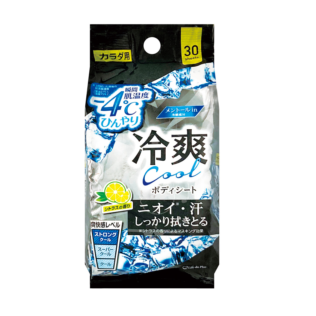 -4℃冷爽クールボディシート30枚入　36031