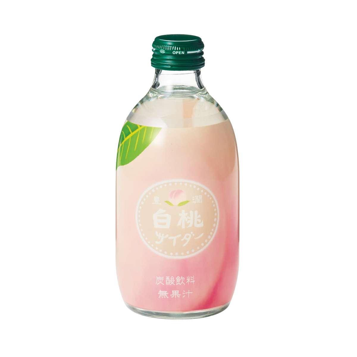 果実サイダー300ml 豊潤白桃　36003HP　【軽減税率対象】