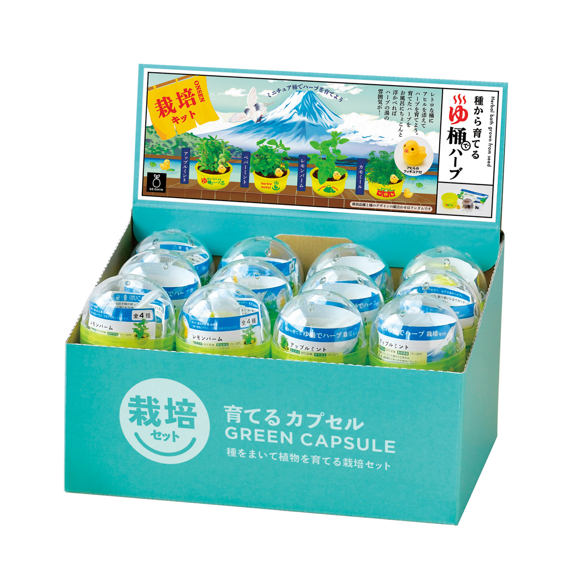 育てるカプセル ゆ桶でハーブ栽培　36712