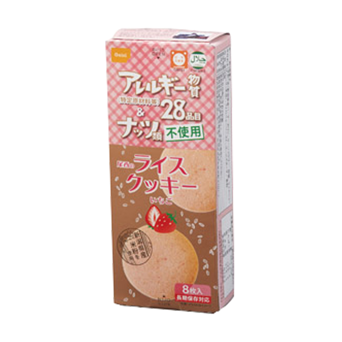 尾西のライスクッキー　いちご味　35408IT【軽減税率対象】