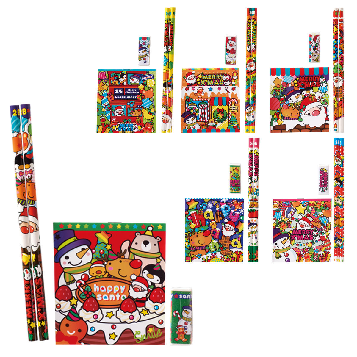 Withサンタ文具４点セット　35786