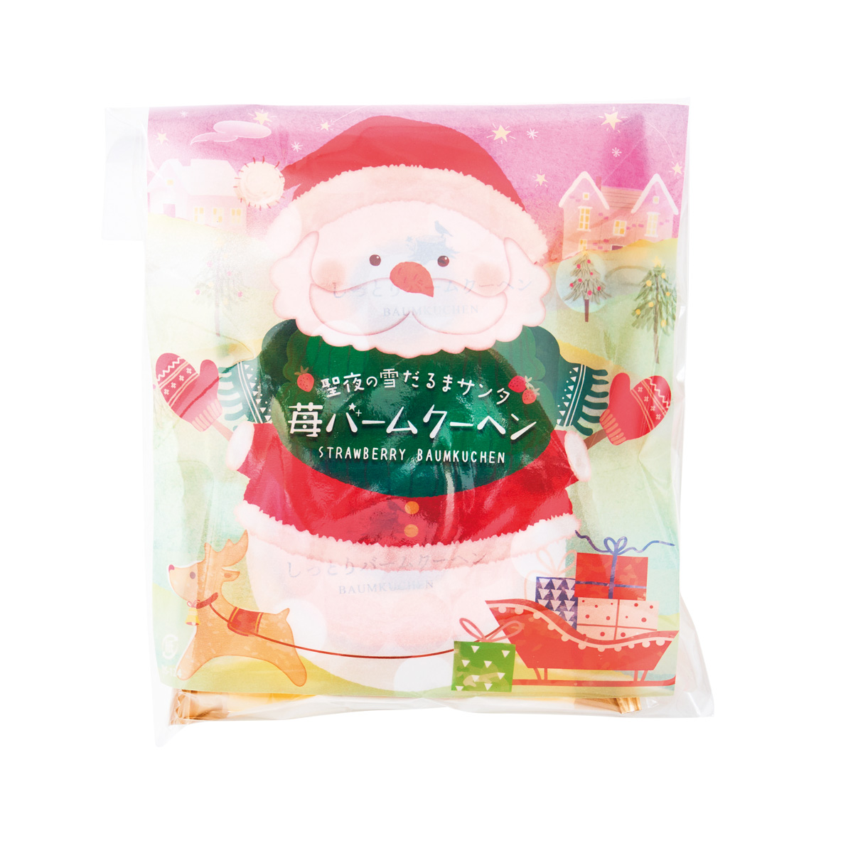 クリスマスプチバーム2個入 苺味　36757ST【軽減税率対象】