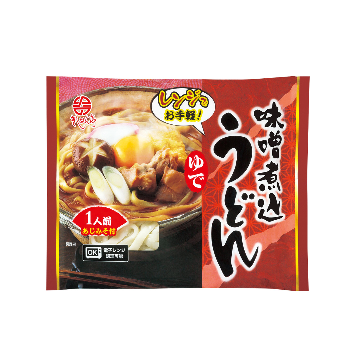 レンジでお手軽うどん1人前 味噌煮込うどん 34602MS【軽減税率対象】