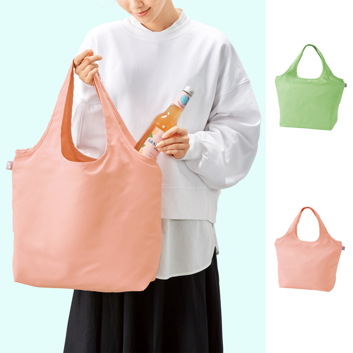 リル　再生PET保冷温ふんわりトート　36888