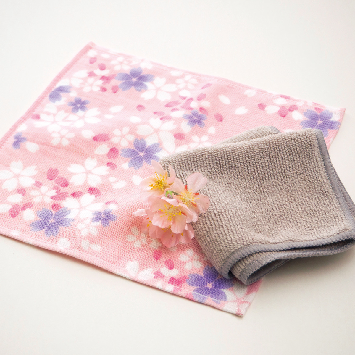 和のこころ さくらハンカチタオルとクロスセット　36944