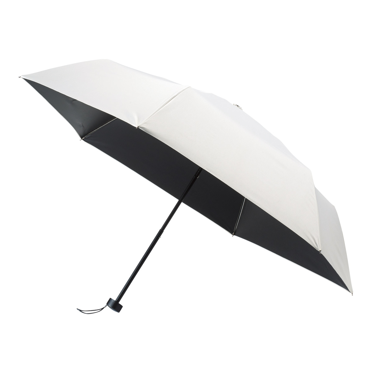 アイスグレー晴雨兼用折りたたみ傘　36470