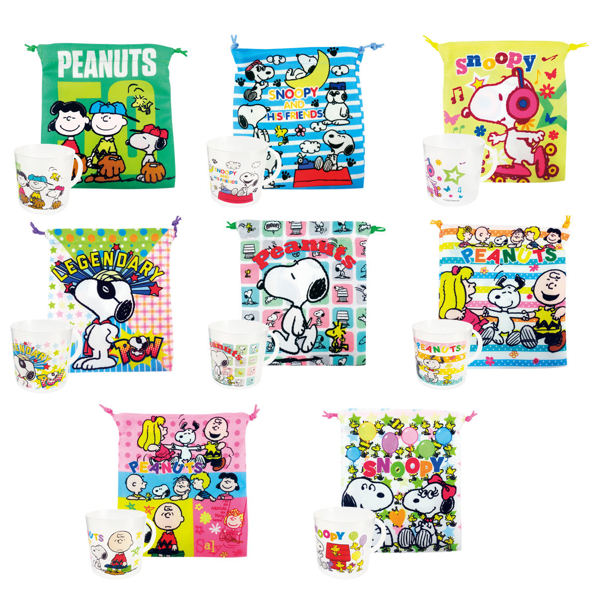 スヌーピー コップ＆巾着セット　36978