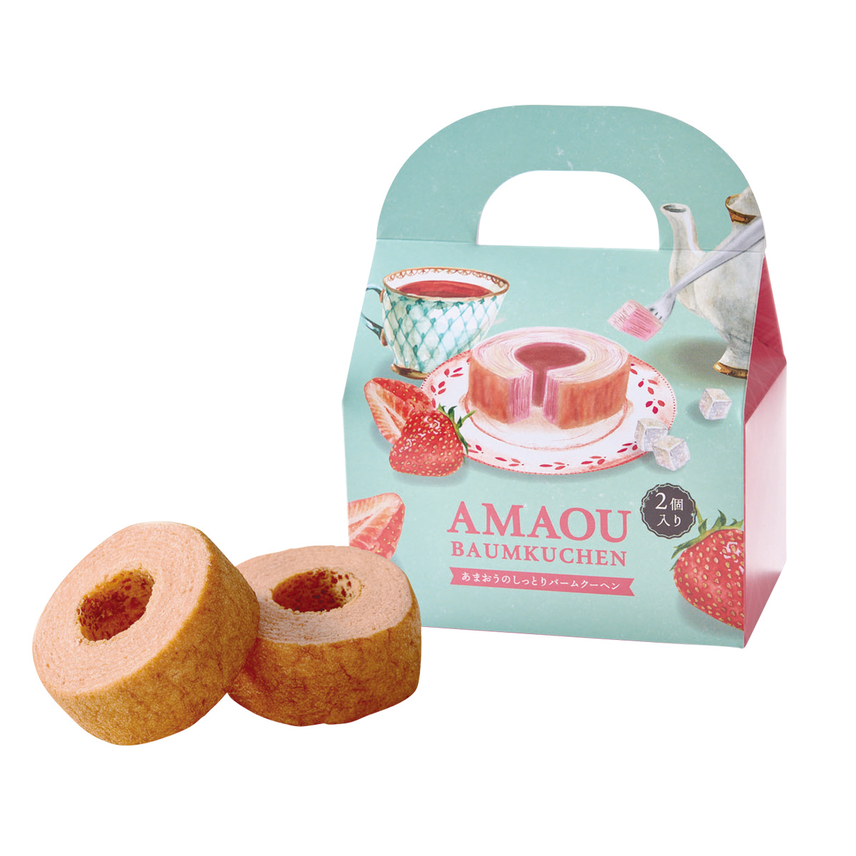 あまおうのしっとりバームクーヘン2個入　36923