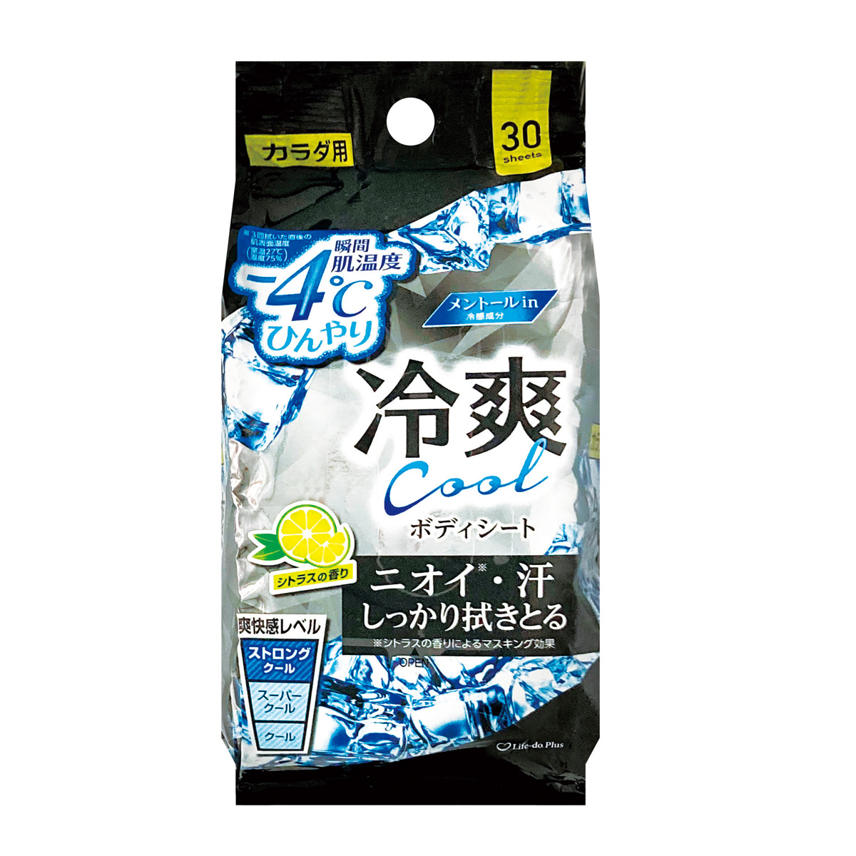 -4℃冷爽クールボディシート30枚入　36031