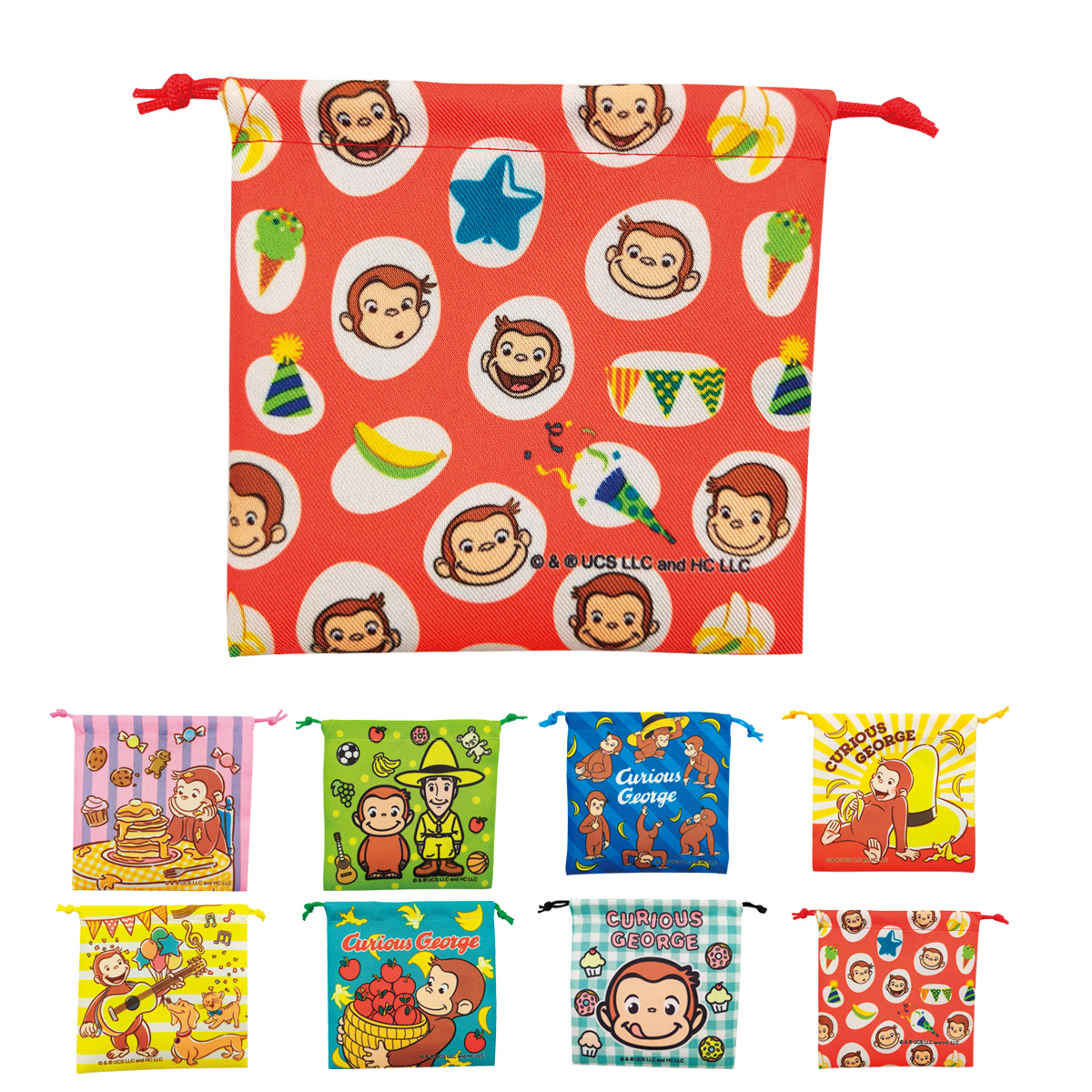 おさるのジョージ ミニ巾着袋　37091