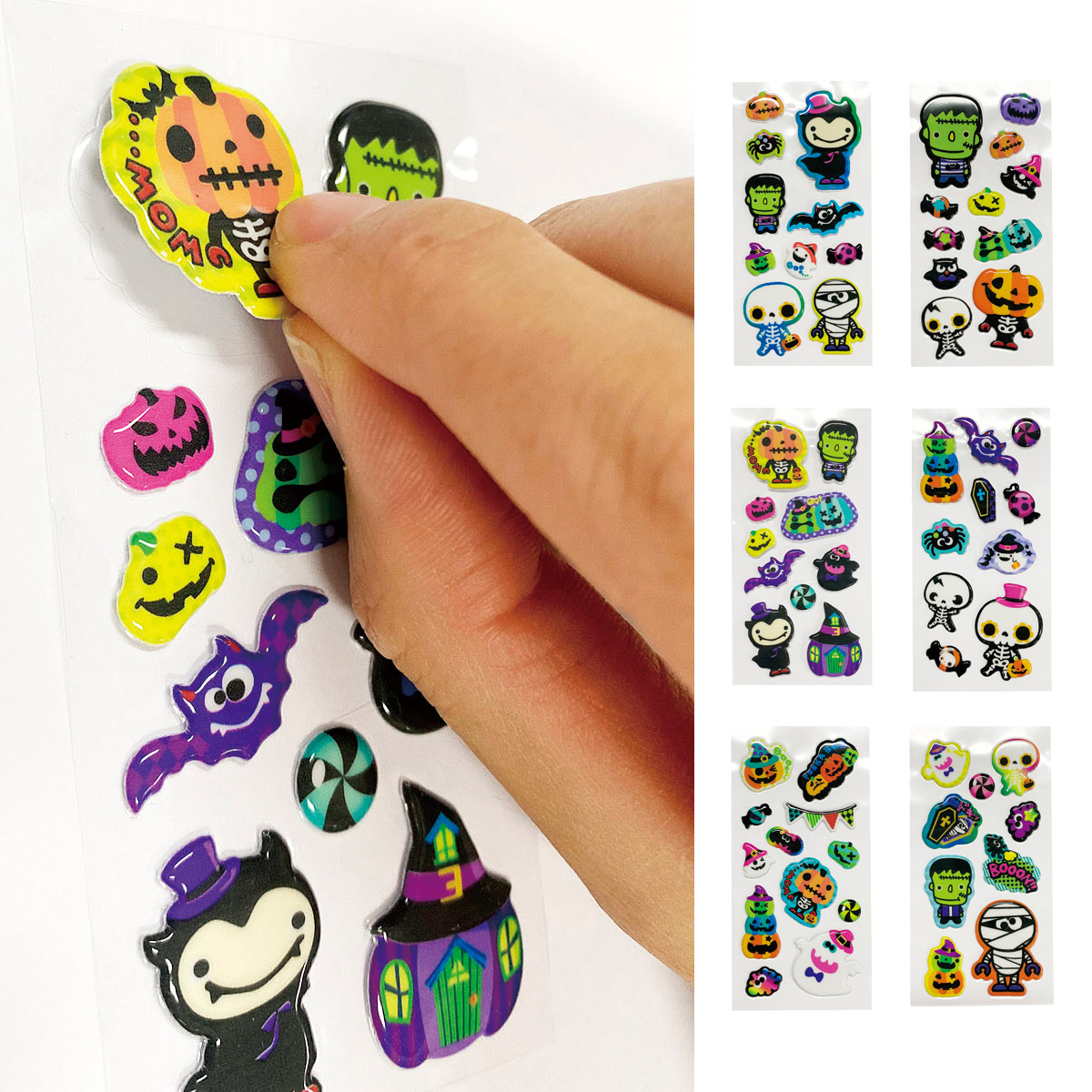 ハロウィンぷっくりミニシール 37254