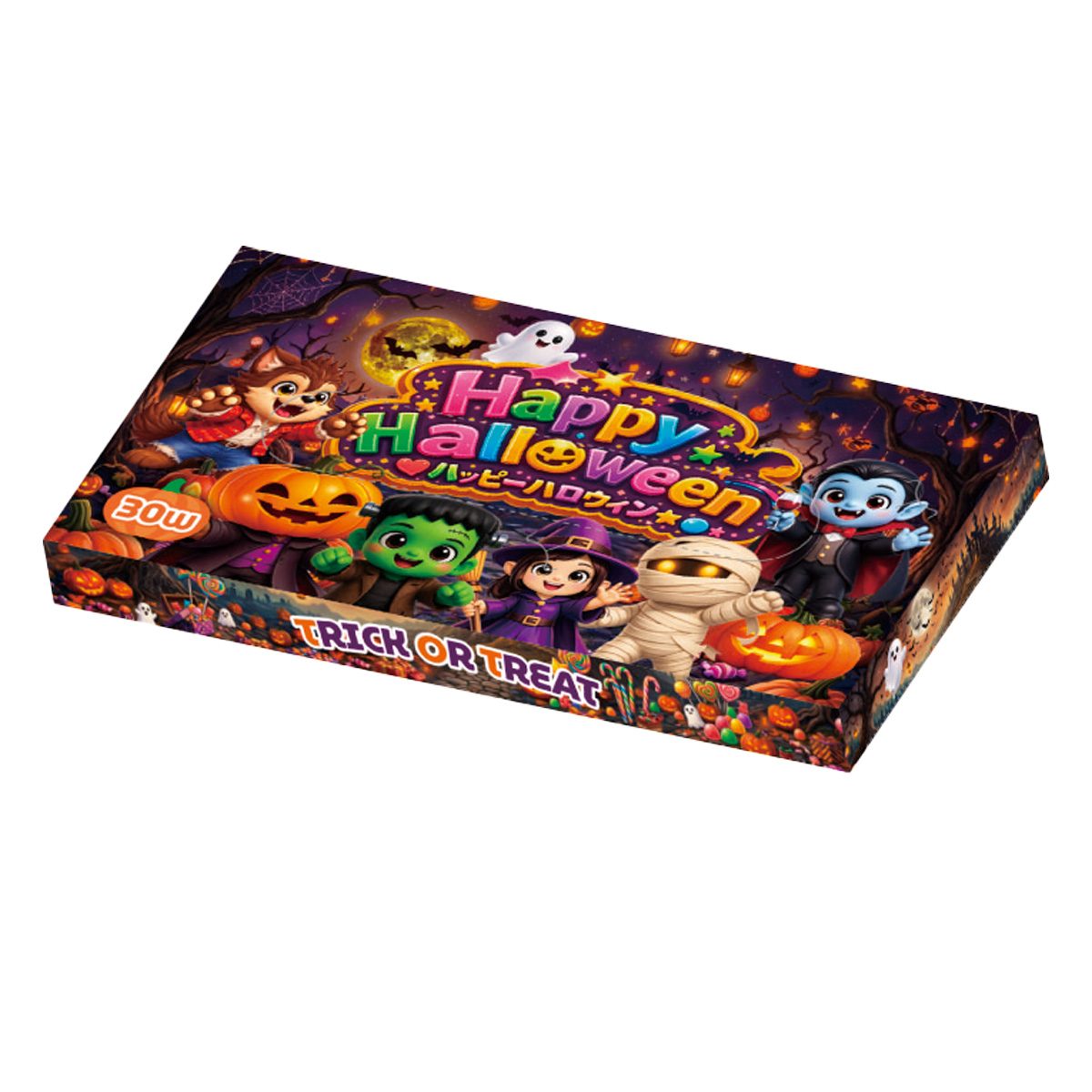 ハッピーハロウィンBOXティッシュ30W　37256