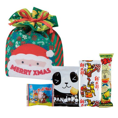 クリスマス　スクエア巾着お菓子セット　37395