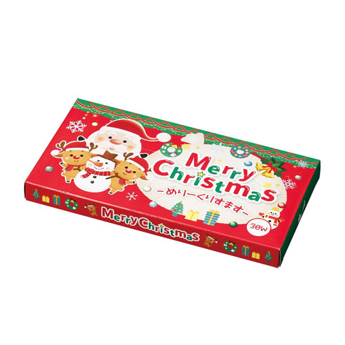 メリークリスマスＢＯＸティッシュ３０Ｗ　36317