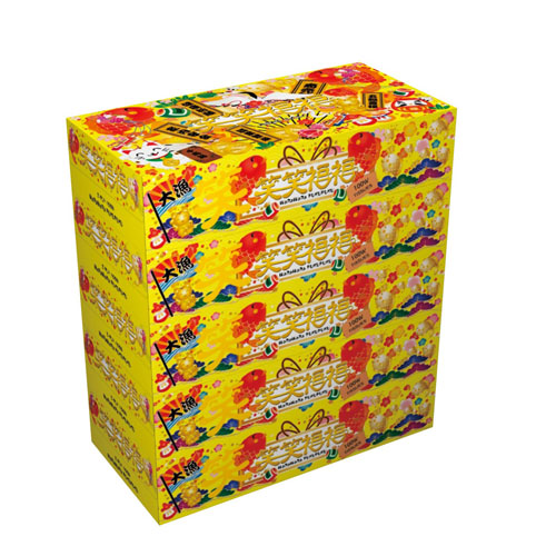 笑笑福福BOXティッシュ100W5個組　36309
