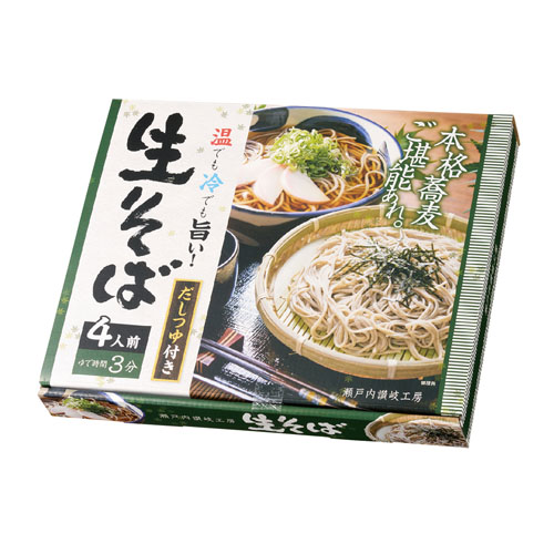 だしつゆ付生そば4食入　37439　【軽減税率対象】