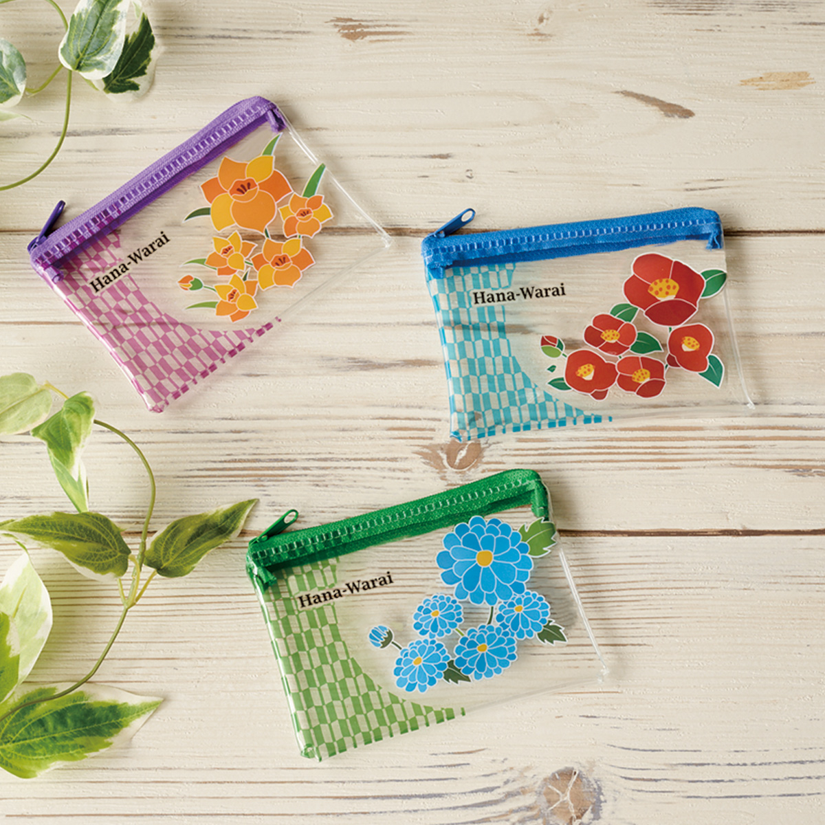 はなわらい ミニウォレットポーチ　0597601
