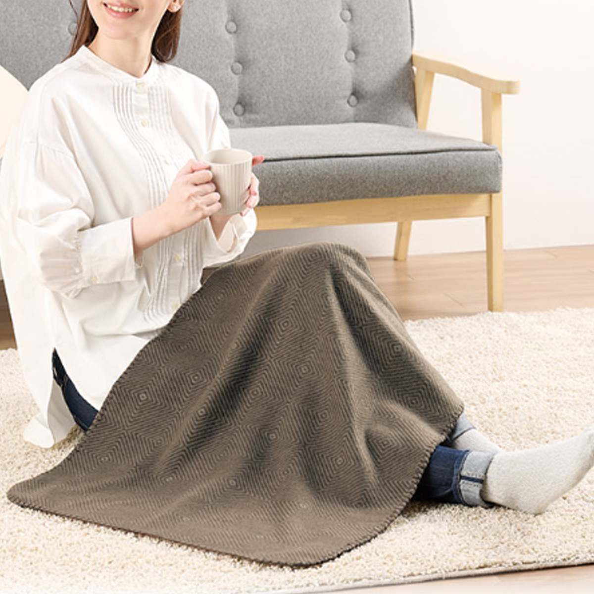 【特価】リライブ 100%再生PET ロンバスブランケット