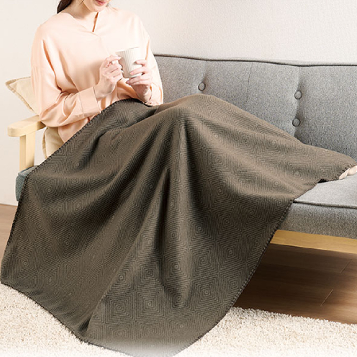 【特価】リライブ 100%再生PET ロンバスビッグブランケット