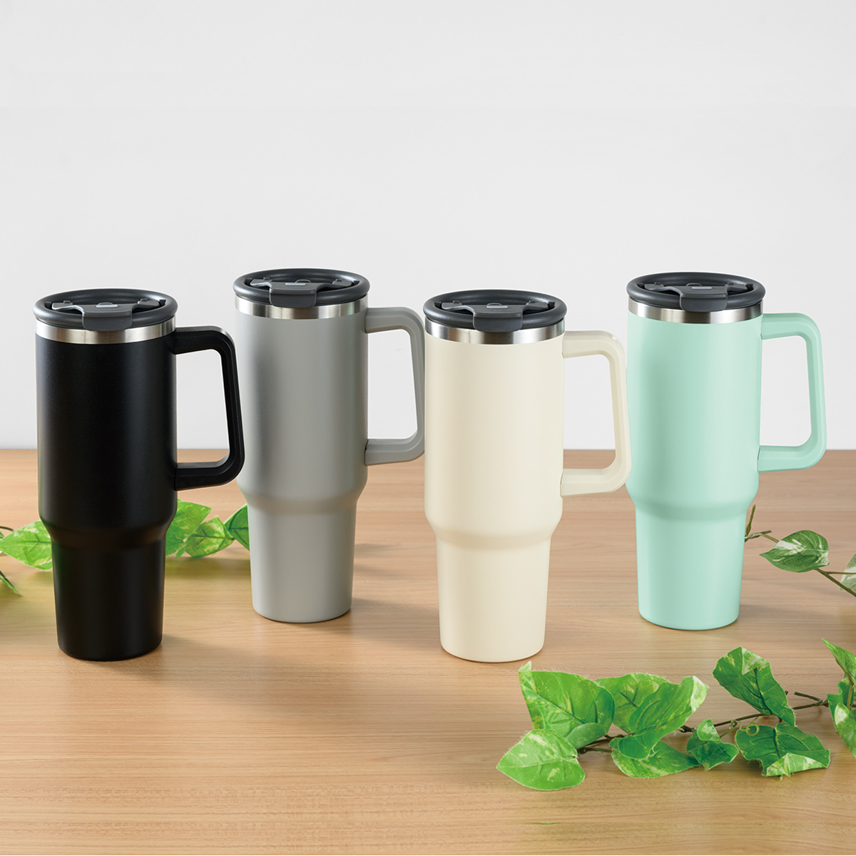 カラモ ハンドル付き真空ステンレスビッグタンブラー 1.2L　5500801