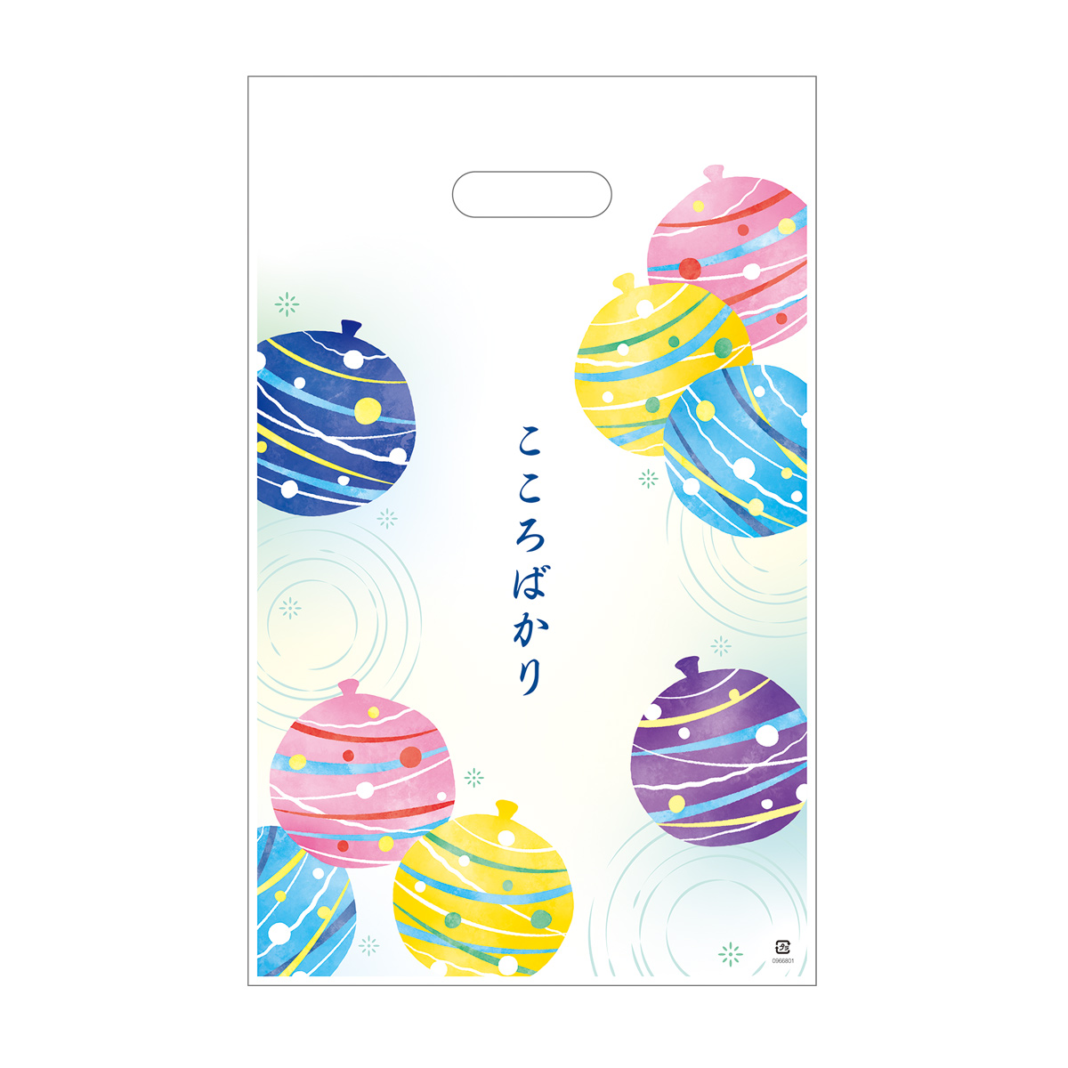 こころばかり 小判抜き手提げ袋（50枚入り）　0966801