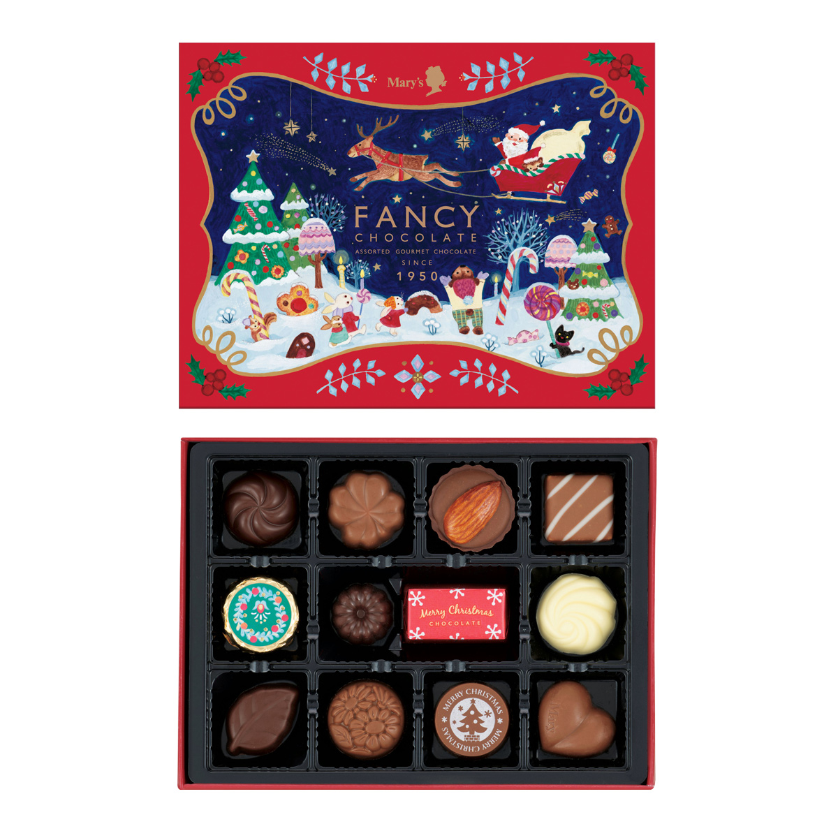 メリーチョコレート／クリスマスファンシーチョコレート　45072