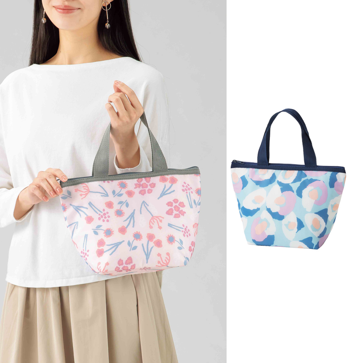 カナコノ ブローム／保冷温ランチトート　46003