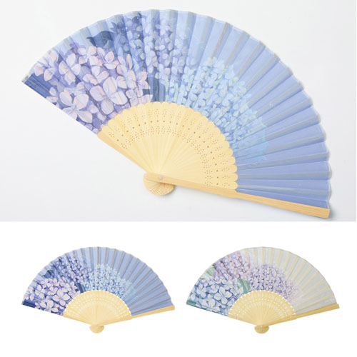 扇子-紫陽花　47063