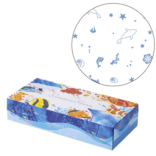 サマーオーシャン／ボックスティッシュ　47003