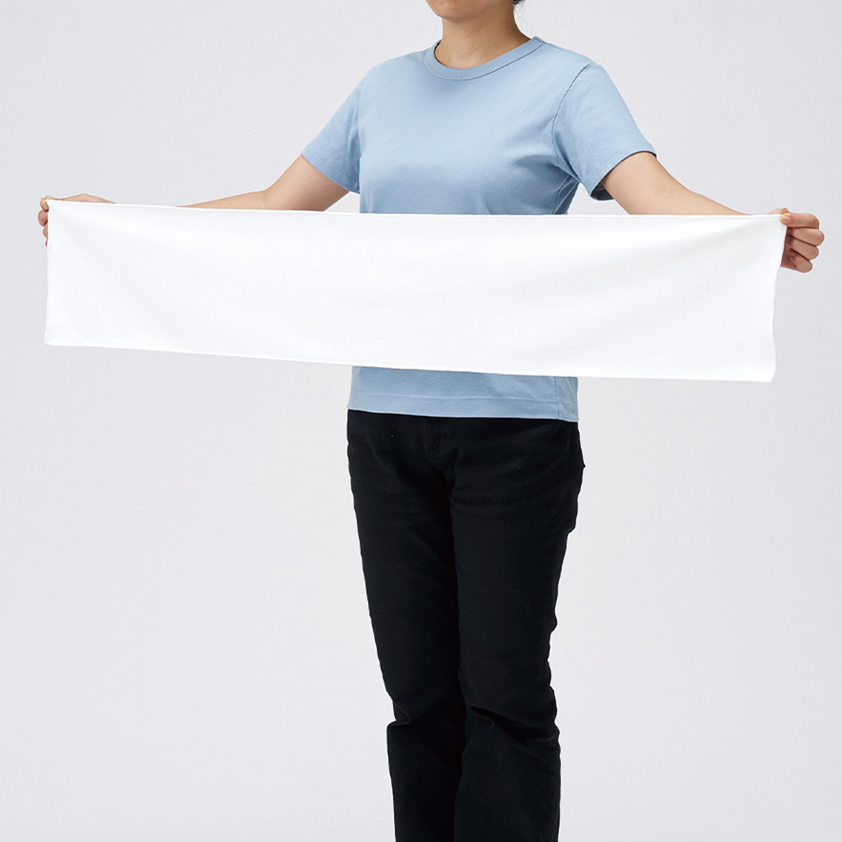 ピクチャースタイル　マフラータオル　昇華転写対応　ホワイト TT-0005-044