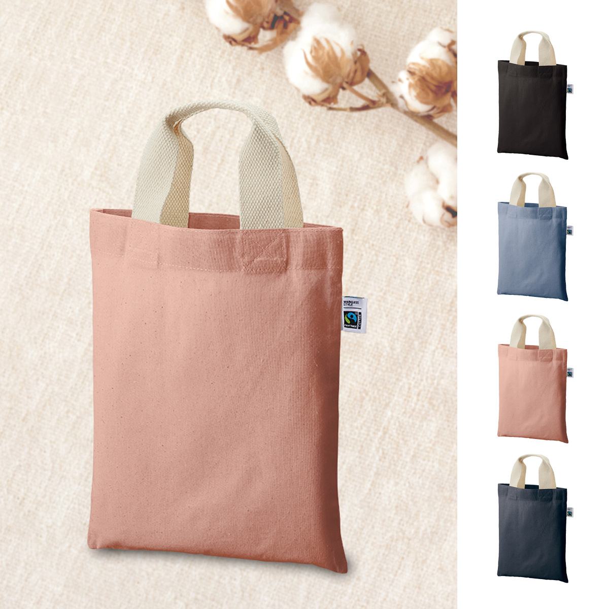 フェアトレードコットンA4フラットバッグ TF-0020