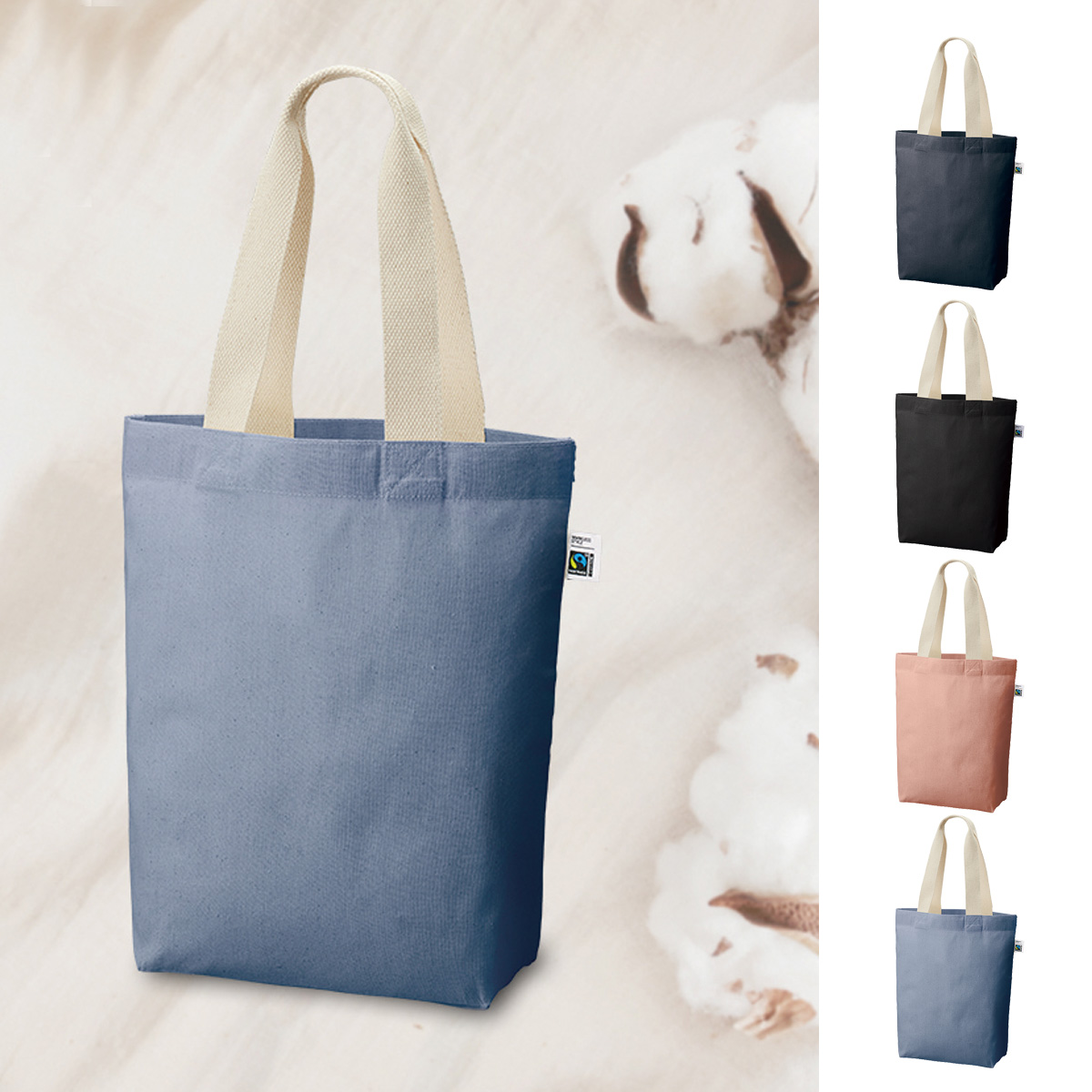 フェアトレードコットンベーシックトート（M） TF-0021