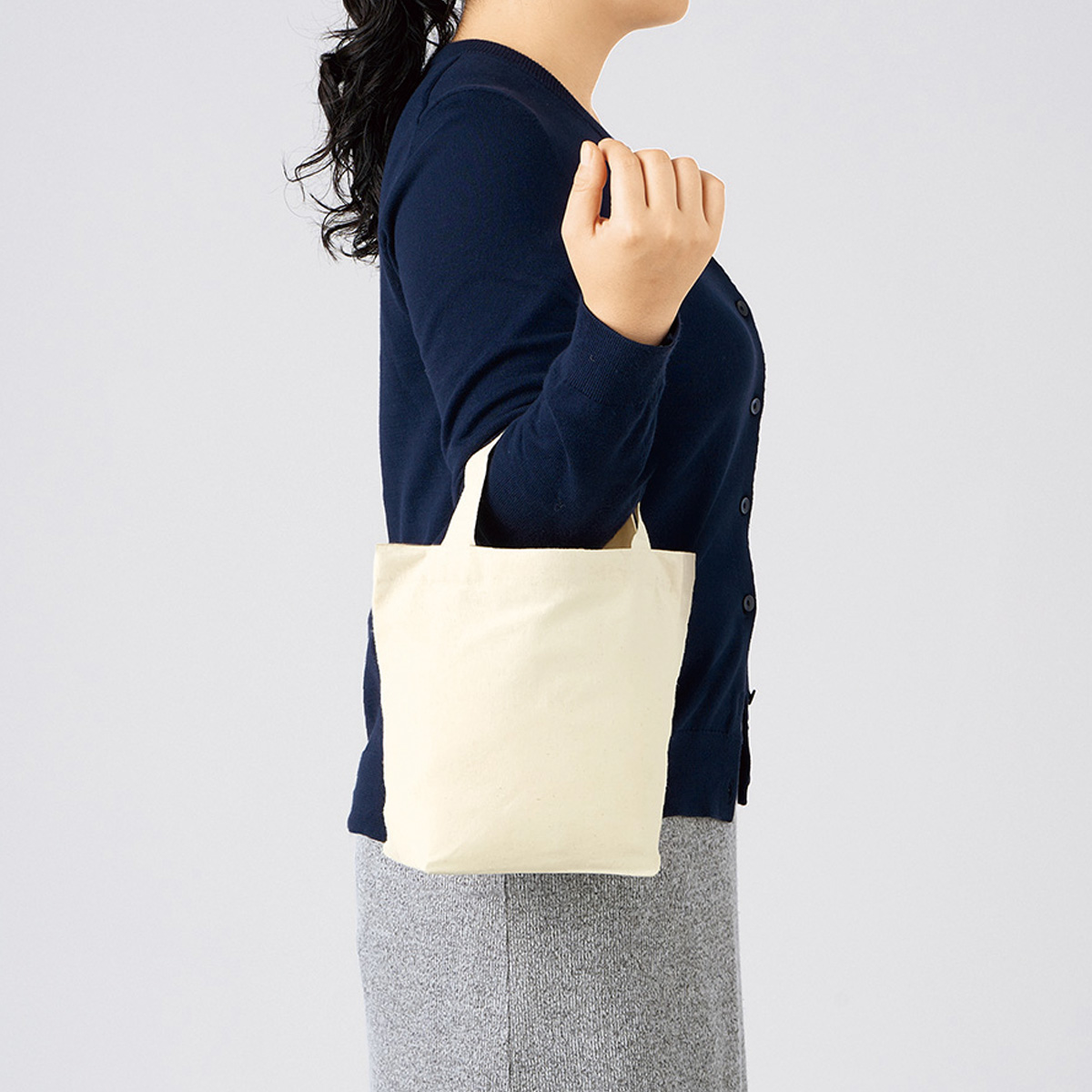 厚手コットンベーシックトート（S）　ナチュラル TR-1366-008