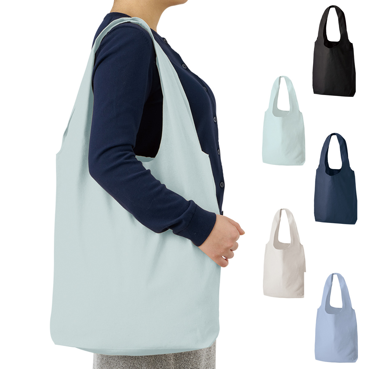 厚手コットンショルダーハンドルトート（L） TR-1338