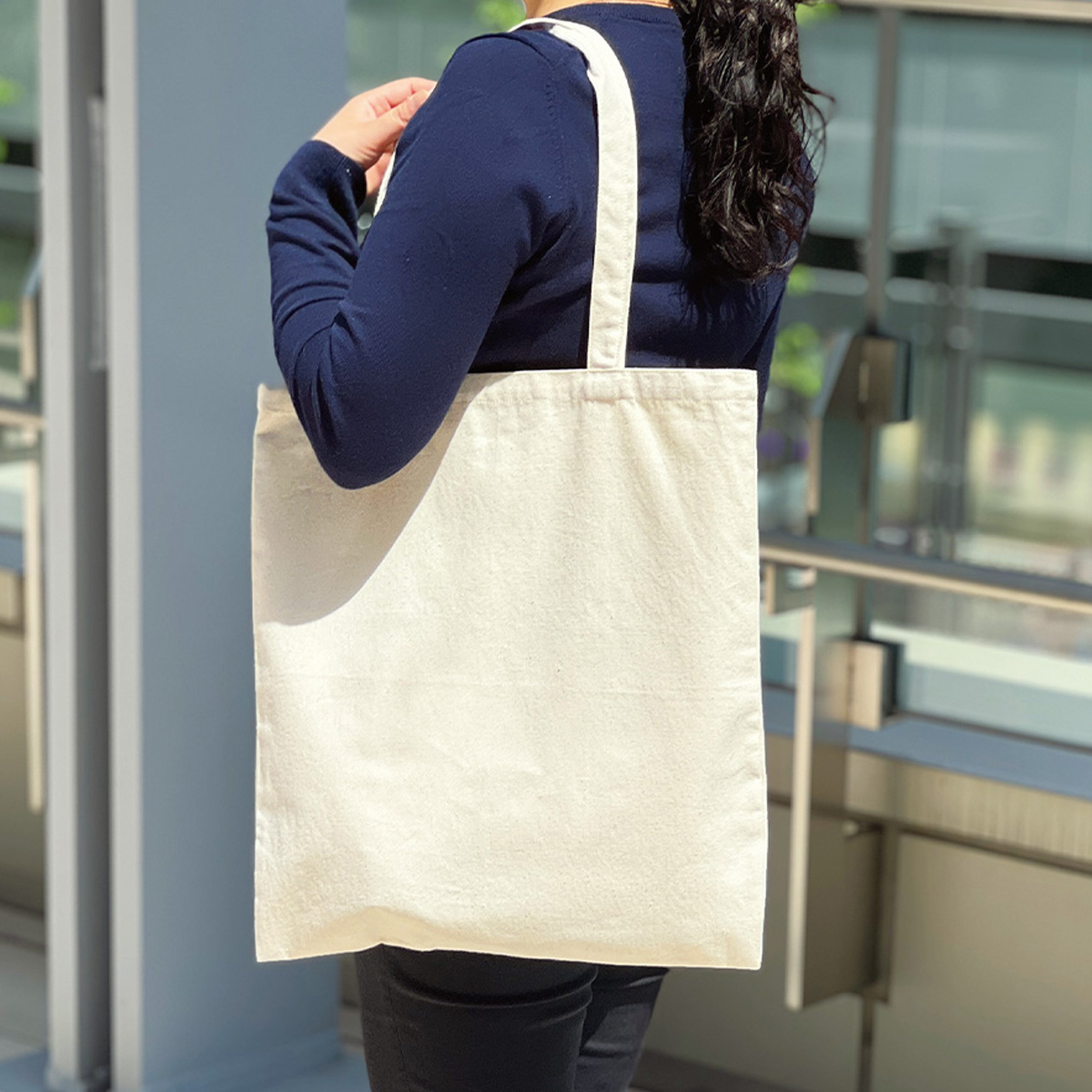 ライトキャンバスフラットバッグ（LL）　ナチュラル TR-1411-008